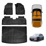 3D Floor Mats Boot Liner Set for Kia EV3 2025-Onwards All Weather Heavy Duty Cargo Car Trunk Luggage Tray