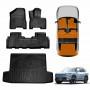 3D Floor Mats Boot Liner Set for Kia EV5 2024-Onwards All Weather Heavy Duty Cargo Car Trunk Luggage Tray