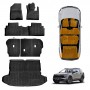 Floor Car Mats Seat Back Kick Cargo Boot Liner Set for Kia Sportage 2021-2025 Heavy Duty Car Seats Kick Mats Cover