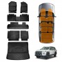 3D Floor Mats Boot Liner Set for LDV D90 2025-Onwards All Weather Heavy Duty Cargo Kick Mats Back Seat Protector Cover