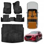 3D Floor Mats Boot Liner Set for Mazda CX-60 CX60 2023-Onwards All Weather Heavy Duty Cargo Kick Mats Back Seat Protector Cover
