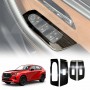 Power Window Control Switch Panel Trim Decor Cover Protector for Mazda CX-60 CX60 2023-Onwards Stainless Steel Style
