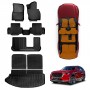3D Floor Mats Boot Liner Set for Mazda CX-80 CX80 2024-Onwards All Weather Heavy Duty Cargo Car Trunk Luggage Tray