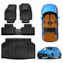 3D Floor Mats Boot Liner for MG 3 MG3 2024-2025 All Weather Heavy Duty Cargo Car Trunk Luggage Tray