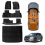 3D Floor Mats Boot Liner for Mitsubishi Outlander ZM 7 Seater 2021-Onwards All Weather Heavy Duty TPE Cargo Car Trunk Luggage Tray