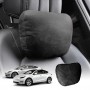 Black Headrest Pillow for Tesla Model 3 2017-2023 and Model Y 2021-2025 Car Seat Neck Support Cushion Accessories
