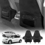Tesla Model 3 2017-2023 and Model Y 2021-2025 Car Seat Back Protectors Kick Mats Cover Black Set of 2