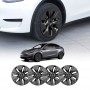 Tesla Model Y 2022-2025 Gemini Wheel Protector Cover Caps 19 Inch Rim Hubcap Replacement Hub Cap Matt Black