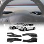 Tesla Model 3 2017-2023 and Model Y 2021-2025 Full Coverage Gear Shift and Steering Lever Cover Interior Carbon Fibre Style