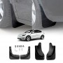 Tesla Model Y 2022-2025 Mud Flaps Splash Guards Mudguard Fender Front and Rear Set of 4 - Medium Edge PP Version