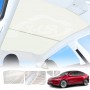 Glass Roof Sunroof Mesh for Tesla Model Y Juniper 2025-Onwards Sun Blind Shade Sunshade with UV Heat Insulation Film (White)