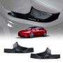 Tesla Model 3 Highland 2023-Onwards Carbon Fiber Style Rear Door Sill Plate Protector Car Threshold Scuff Trim Covers Guards Accessories