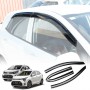 Premium Weathershields for Kia Picanto 2017-Onwards Car Weather Shields Wind Deflectors Window Sun Visor 4-Piece Set