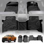 3D Floor Mats for Ford Ranger PX PX2 PX3 Dual Double Cab 2011-2022 Heavy Duty All Weather Car Mats Carpet Liner Set Car Accessories