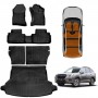 Floor Mats Boot Liner Set for Subaru Forester 5th Gen 2018-2025 Without Subwoofer All Weather Heavy Duty Cargo Kick Mats Back Seat Protector Cover