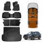 3D Floor Mats Boot Liner Set for Subaru Outback 2020-2025 All Weather Heavy Duty Cargo Kick Mats Back Seat Protector Cover