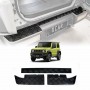 Rear Bumper Guard Trunk Protector Cover for Suzuki Jimny 3-Door 2018-Onwards Carbon Fiber Style Protection Accessories