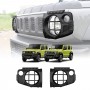 Head Light Trim for Suzuki Jimny 2018-Onwards Matt Black Front Light Frame Cover Guard Set of 2
