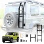 Rear Ladder for Suzuki Jimny XL 5-Door 2023-Onwards Protective Frame Tailgate Step Climbing Rack Exterior Accessories Aluminum Alloy Black
