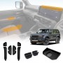 Dash & Door Storage Organizer for Toyota Prado 250 Series 2024-Onwards Center Console Dashboard Door Handle Side Pocket Accessories 