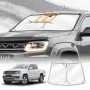 WindScreen Sun Shade for Volkswagen Amarok 2009-2022 Blocks UV Rays Foldable Custom Wind Screen Sun Visor Protector